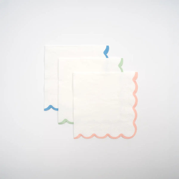 Scallop Beverage Napkins