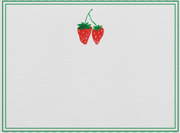 Strawberry Flat Notecards