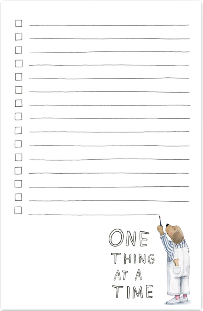 One Thing At A Time Notepad