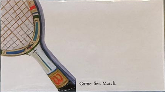 Vintage Tennis Racquet Calling Cards