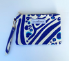 Lilibridge Zebra Cat Blue Wristlet
