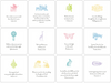 Baby Verse Cards With Easel