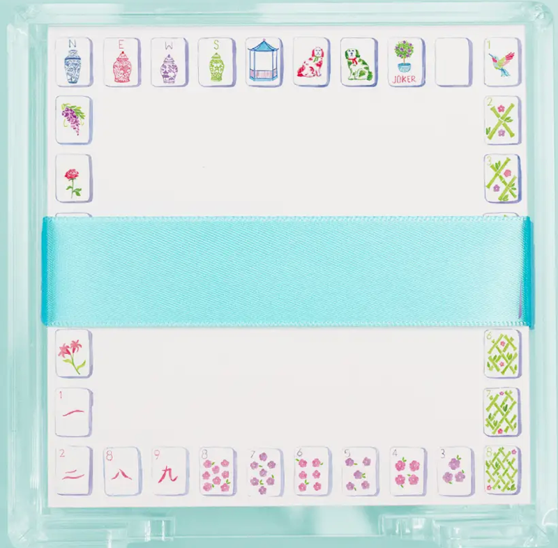 Mahjong Notepad Desk Set