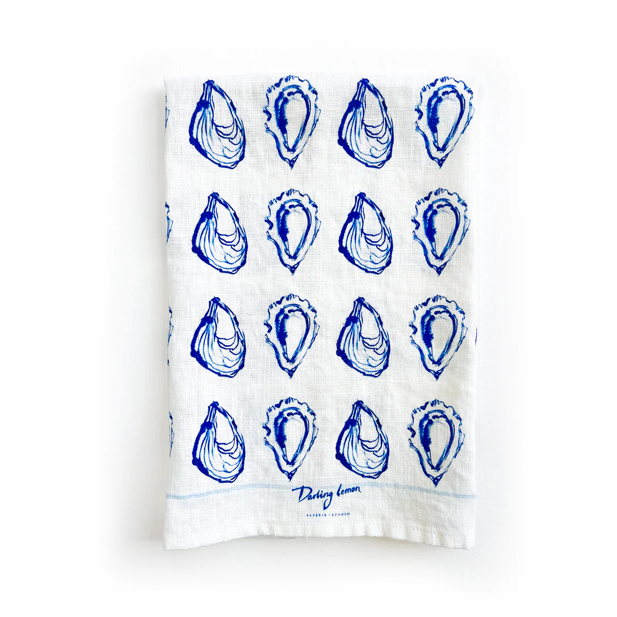 Oysters Linen Kitchen Towel