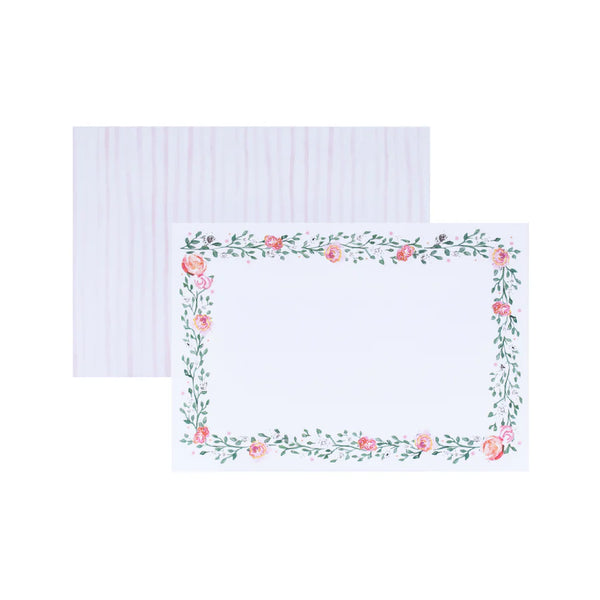 Pink Garland Notecards
