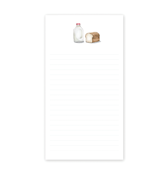 Milk and Bread Notepad