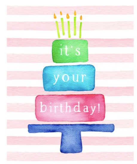 Birthday Cake Greeting Card