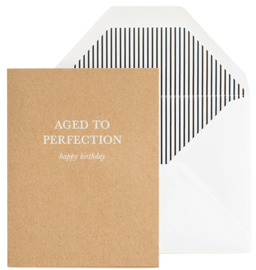 Aged to Perfection Birthday Greeting Card