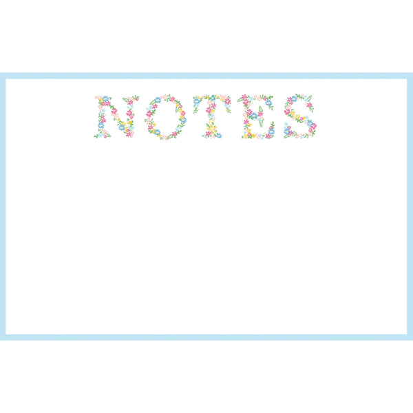 Floral Notes Slab Notepad