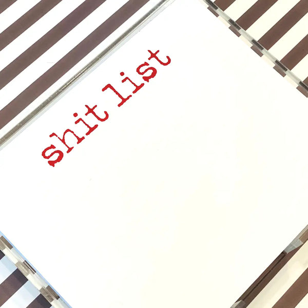 Shit List Large Notepad