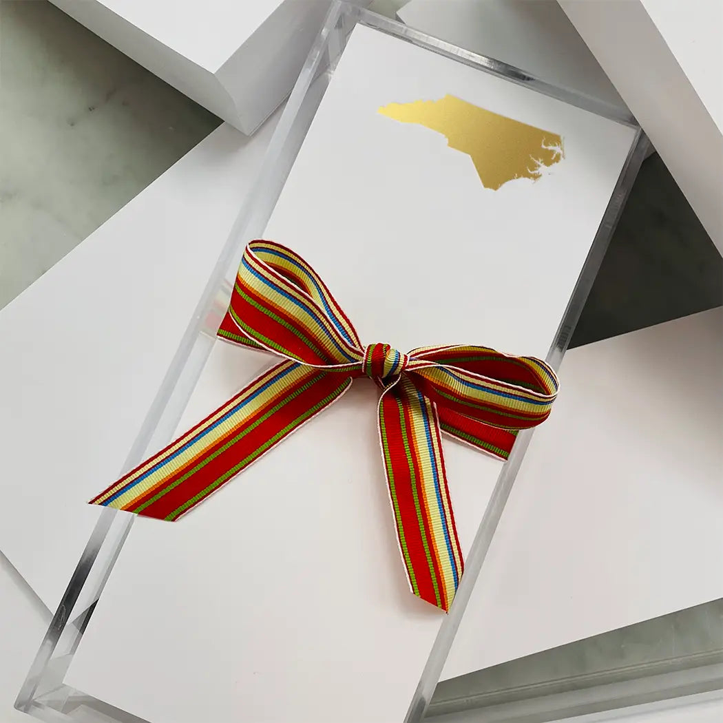 North Carolina Gold Foil Letter Size Notepad