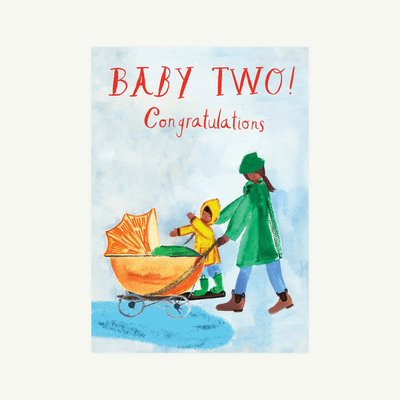 Growing Family Baby Greeting Card