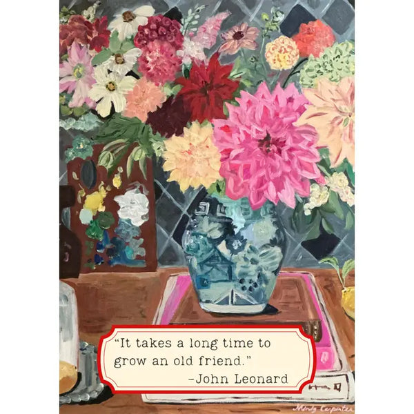 Old Friend Still Life Greeting Card