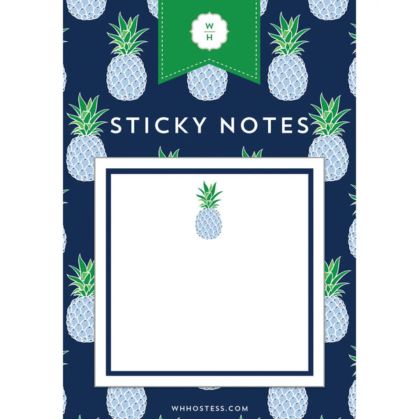 Blue Pineapple Sticky Notes
