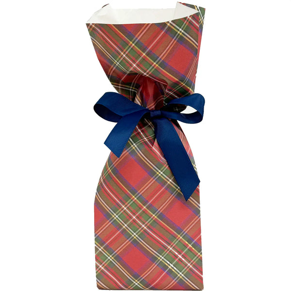 Tartan Plaid Paper Wine Bags