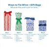 Blue Ikat Wine and Gift Bag Set