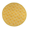 Jardin Mustard and Grey 70" Round Tablecloth