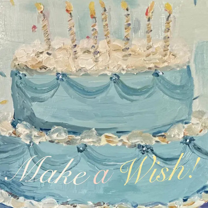 Cake and Candles Birthday Greeting Card
