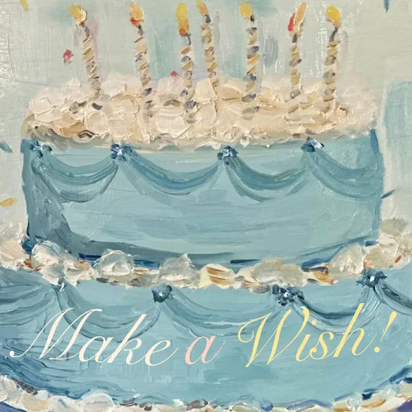 Cake and Candles Birthday Greeting Card