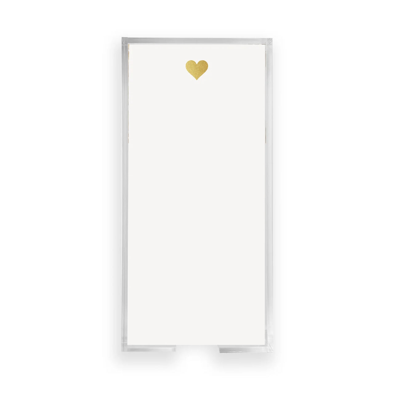 Heart Gold Foil Letter Size Notepad