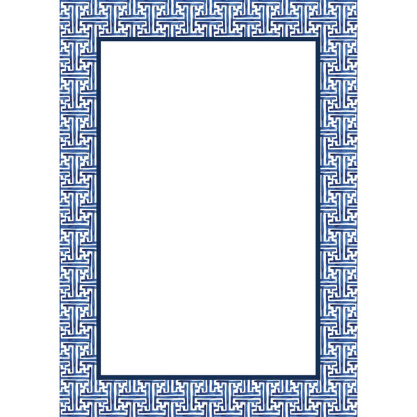 Navy Basketweave Notepad