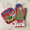 Rockefeller Center Christmas Oven Mitt and Potholder Set