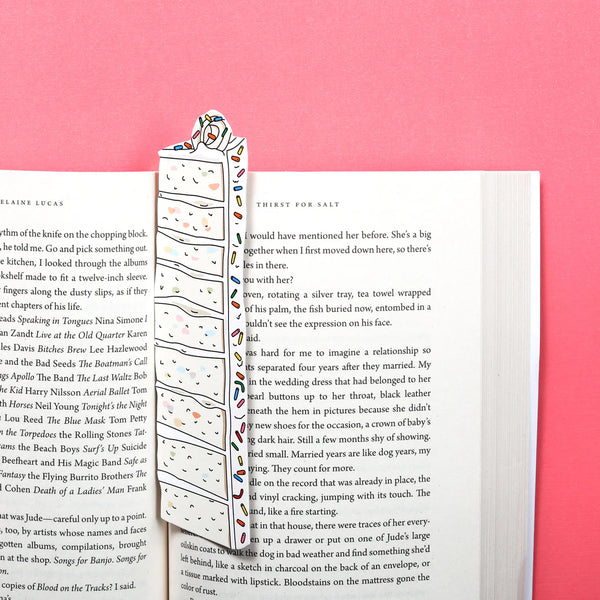 Sprinkle Cake Slice Bookmark