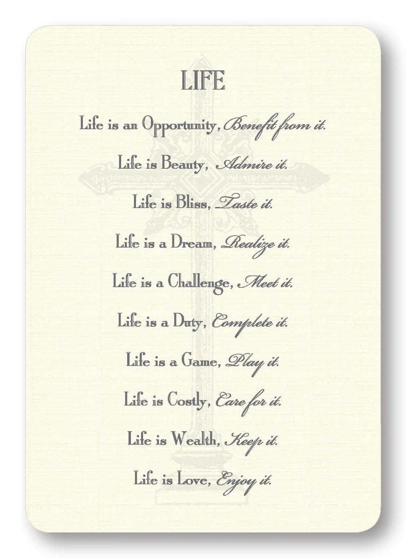 Life Prayer Enclosure Cards