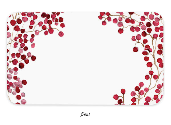 Red Berries Holiday Little Notes