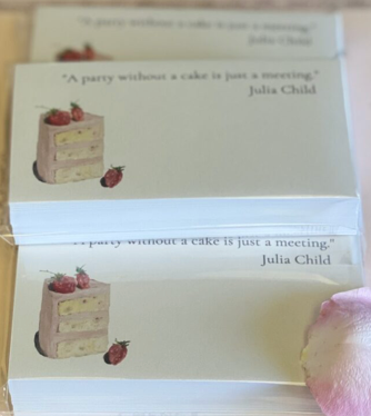 Cake Calling Cards