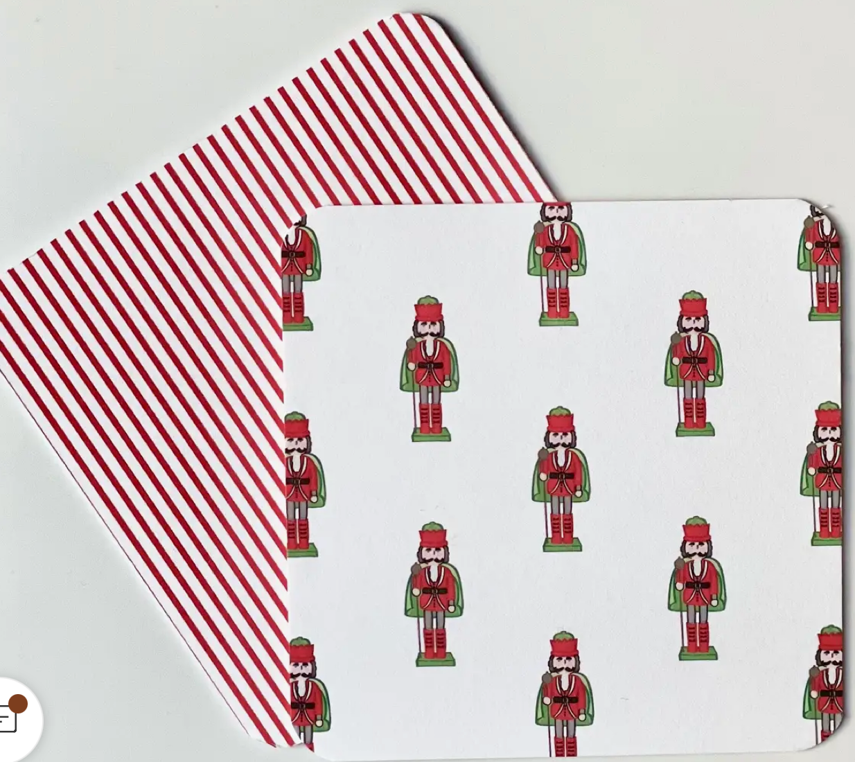 Nutcracker Christmas Paper Coasters