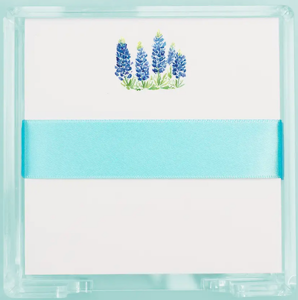 Bluebonnet Fields Notepad Desk Set