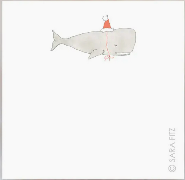 Santa Whale Notelets