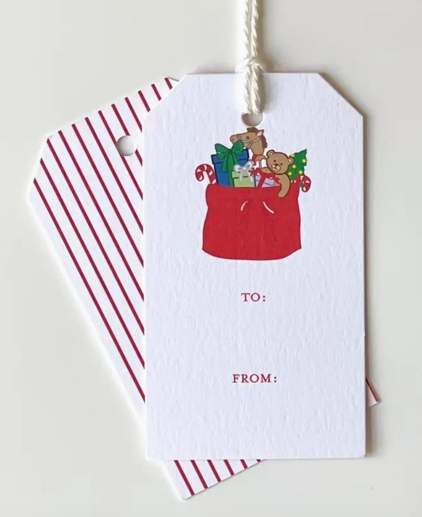 Santa's Toy Bag  Gift Tags