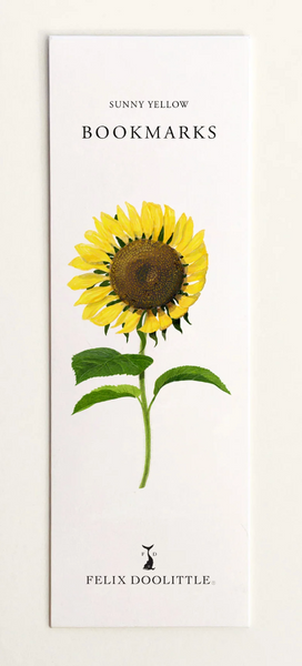 Sunny Yellow Floral Bookmark Set