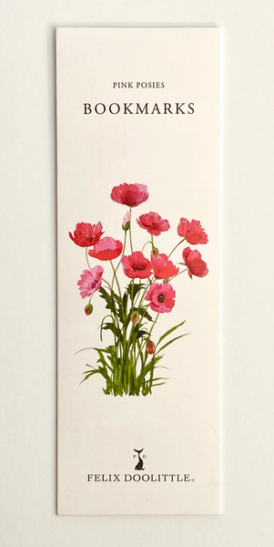 Pink Posies Bookmark Set