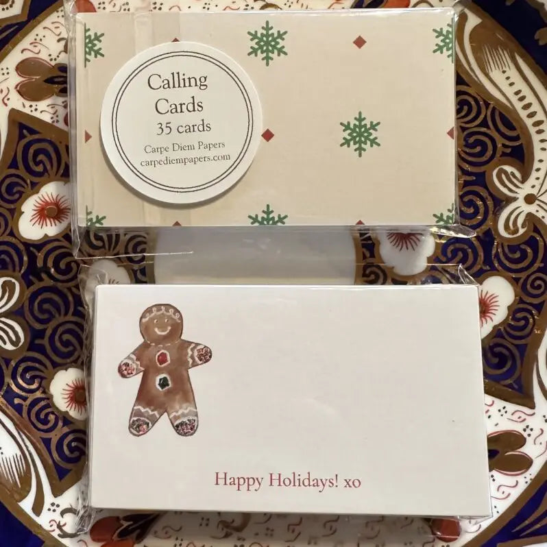 Gingerbread Holiday Calling Cards