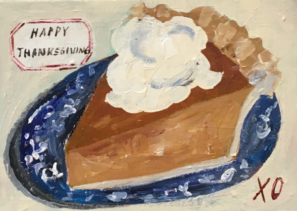 Pumpkin Pie Thanksgiving Greeting Card