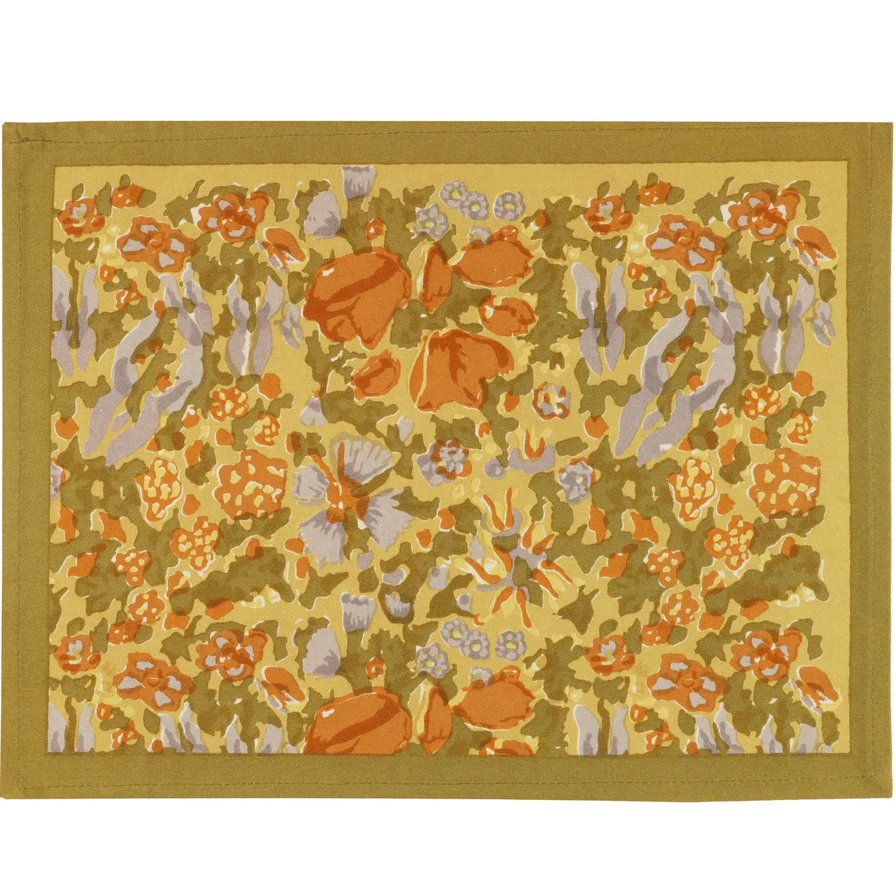 Jardin Mustard and Grey Placemats
