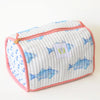 Blue Fish Cosmetic Bag