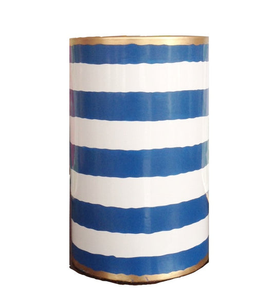 Navy Striped Pen Cup