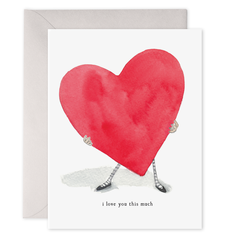 I Love You This Much Valentine's Greeting Card
