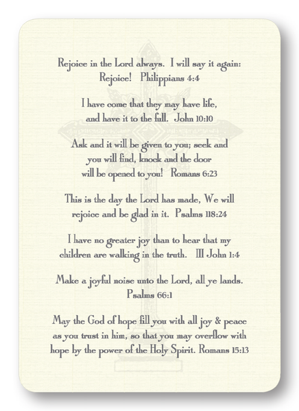 Verses For Joy Prayer Enclosure Cards