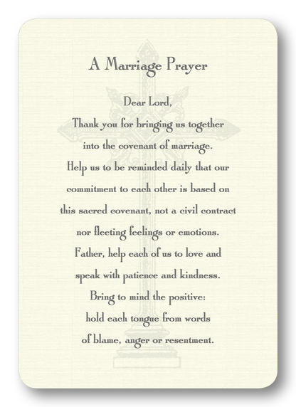 A Marriage Prayer Enclosure Cards