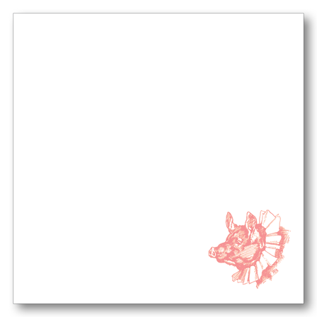 Pig in Collar Notepad