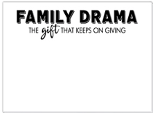 Family Drama Mini Slab Notepad