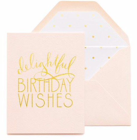 Delightful Birthday Wishes Greeting Card