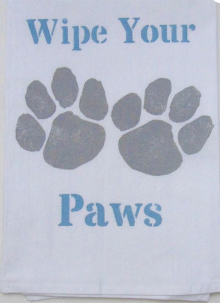 Wipe Your Paws Kitchen Towel