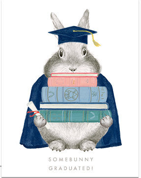 Bunny Graduation Greeting Card