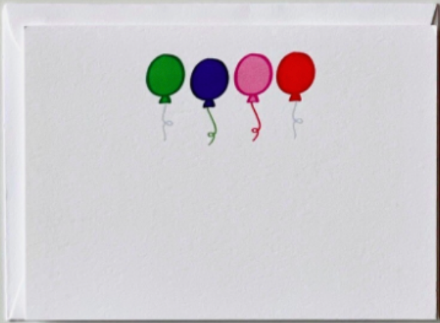 Balloons Gift Enclosure Card Set